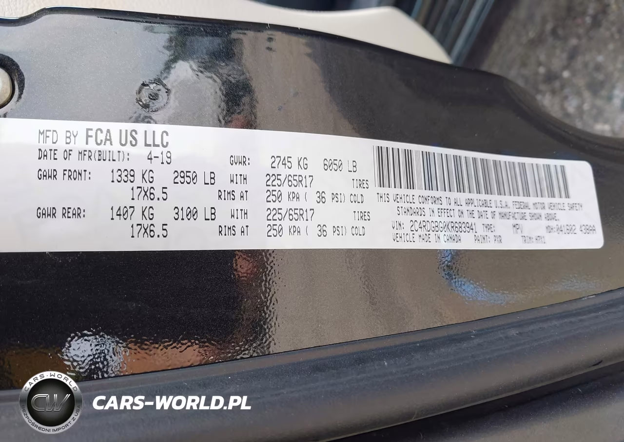 2019 Dodge Grand Caravan Se VIN:2C4RDGBG0KR683941 - 9