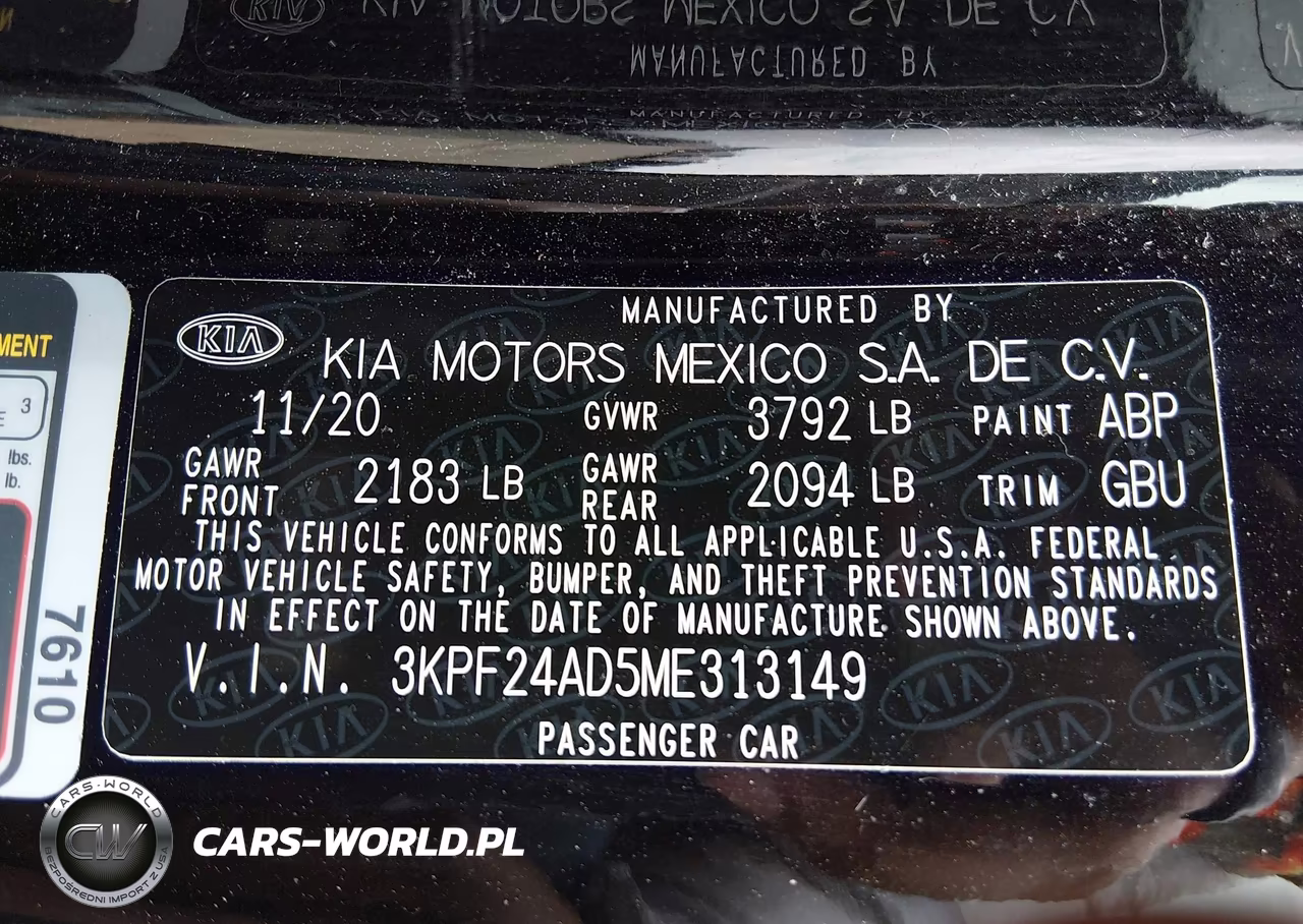 2021 Kia Forte Lxs VIN:3KPF24AD5ME313149 - 9