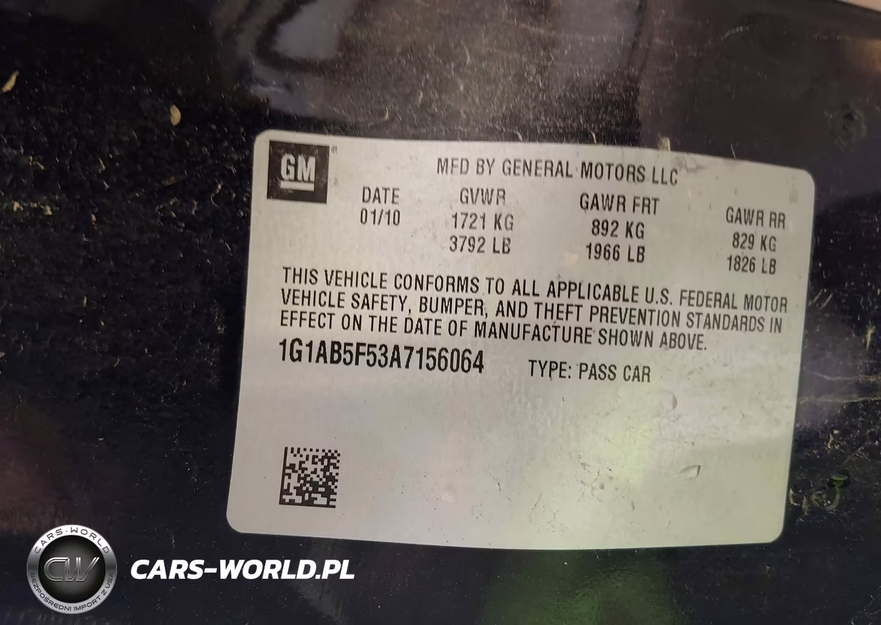 2010 Chevrolet Cobalt Ls VIN:1G1AB5F53A7156064 - 9