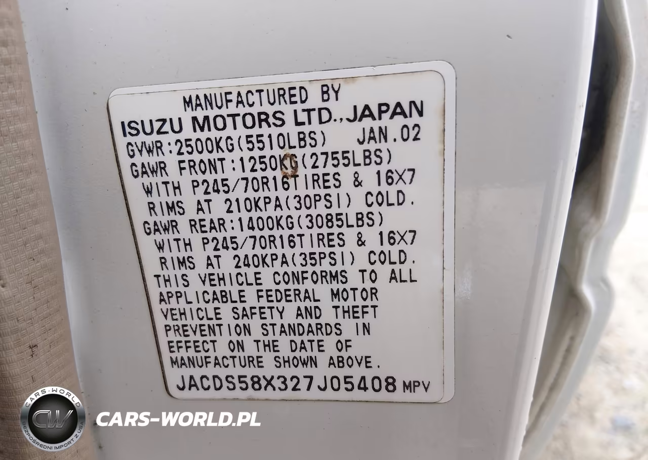 2002 Isuzu Trooper Limited-Ls-S VIN:JACDS58X327J05408 - 9