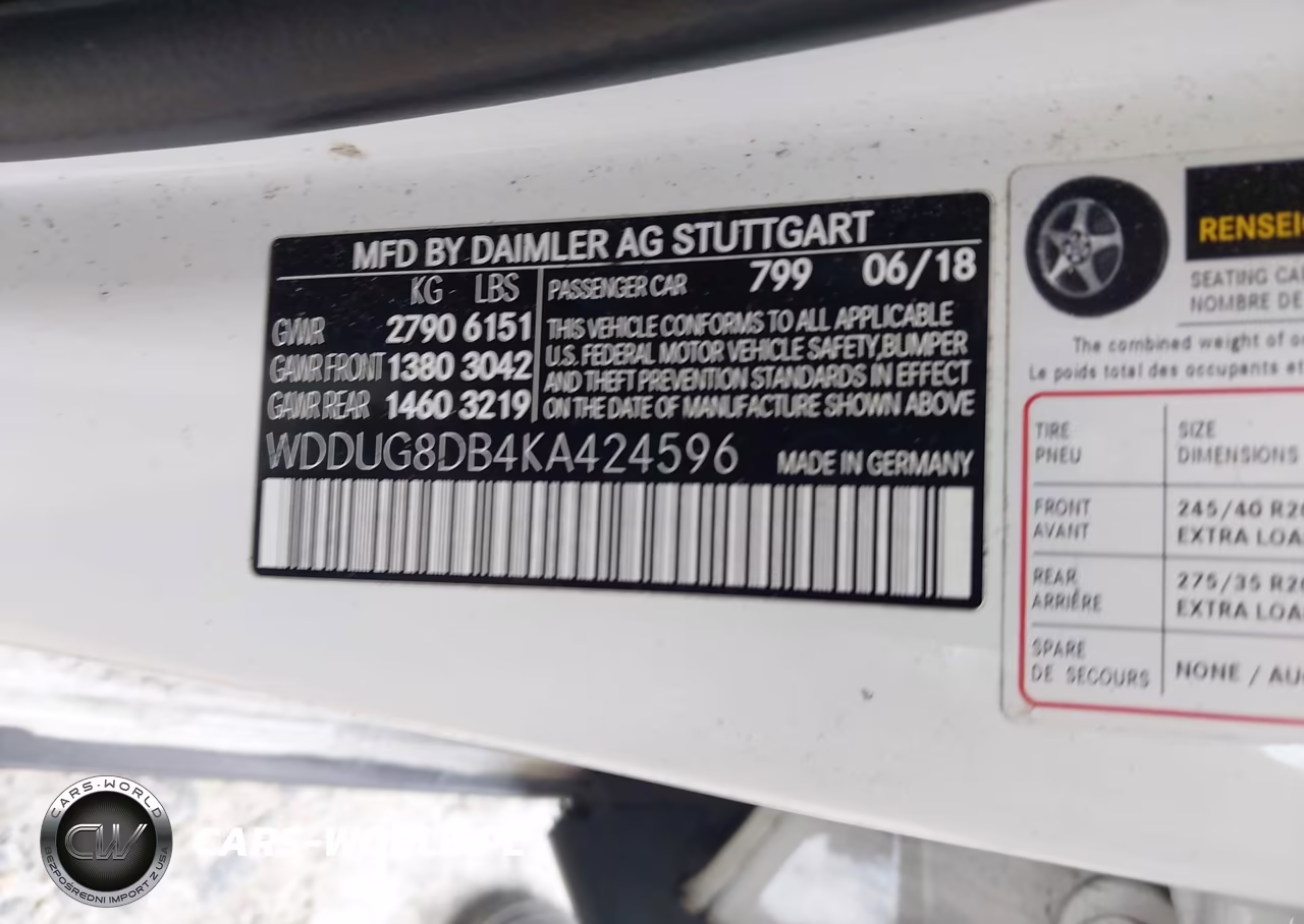 2019 Mercedes-Benz S 560 VIN:WDDUG8DB4KA424596 - 9