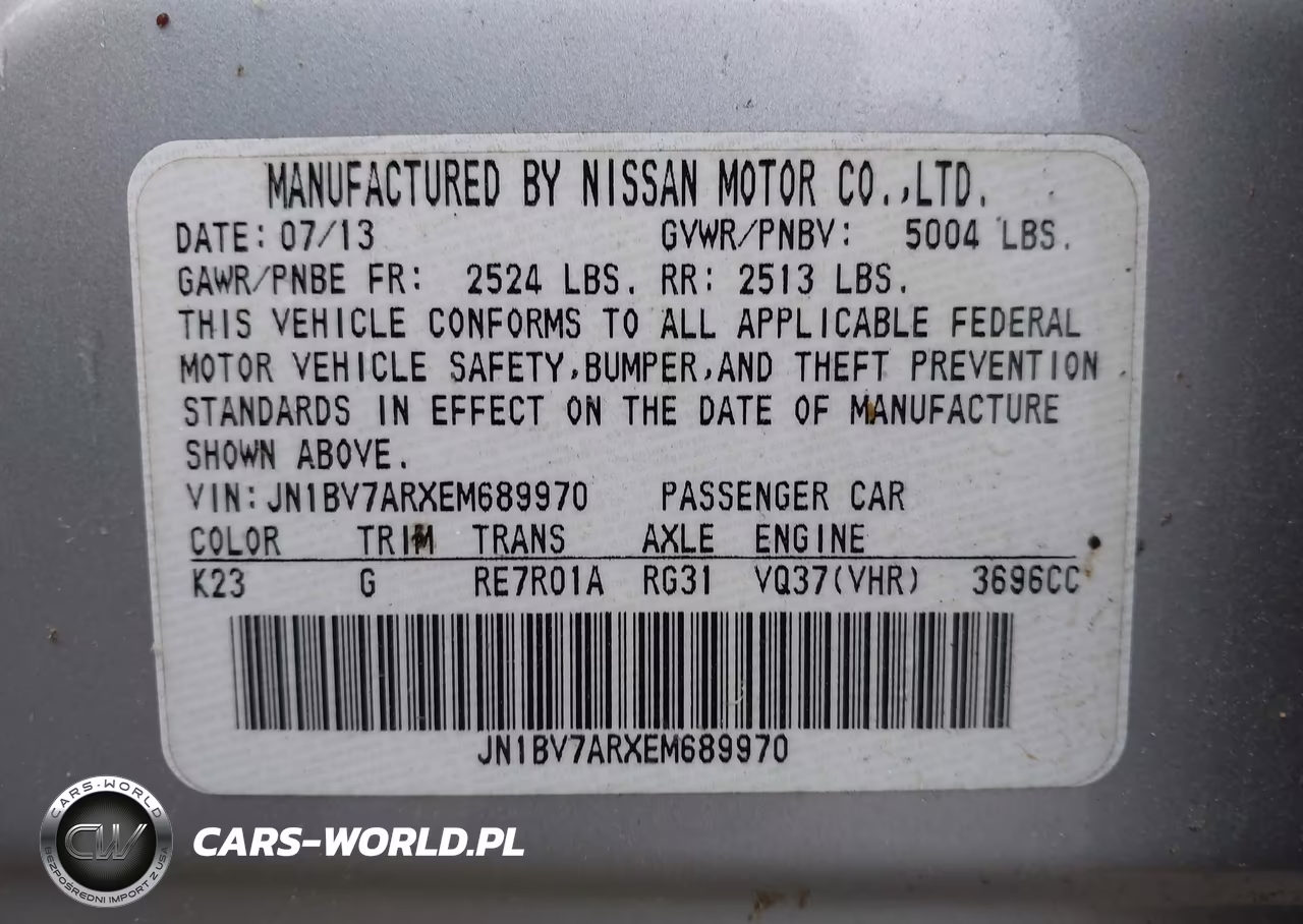 2014 Infiniti Q50 Sport VIN:JN1BV7ARXEM689970 - 9
