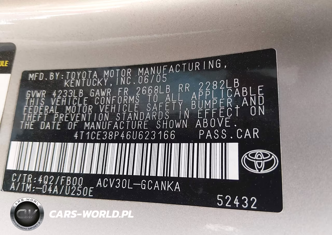2006 Toyota Camry Solara Se VIN:4T1CE38P46U623166 - 9