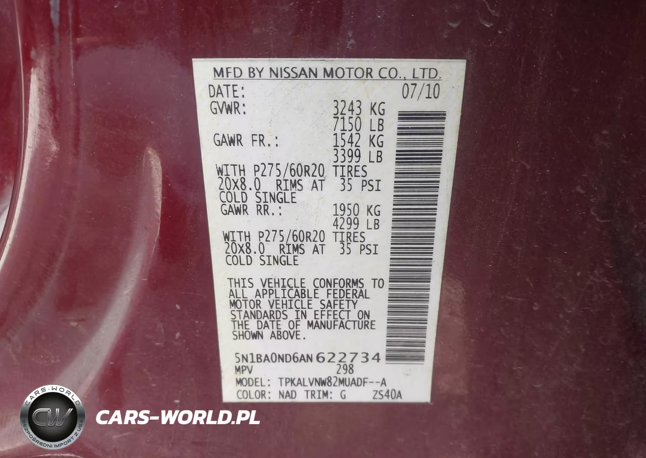2010 Nissan Armada Titanium VIN:5N1BA0ND6AN622734 - 9