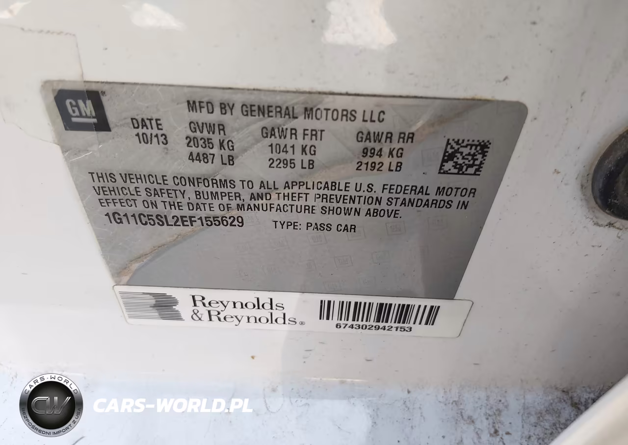 2014 Chevrolet Malibu 1Lt VIN:1G11C5SL2EF155629 - 9