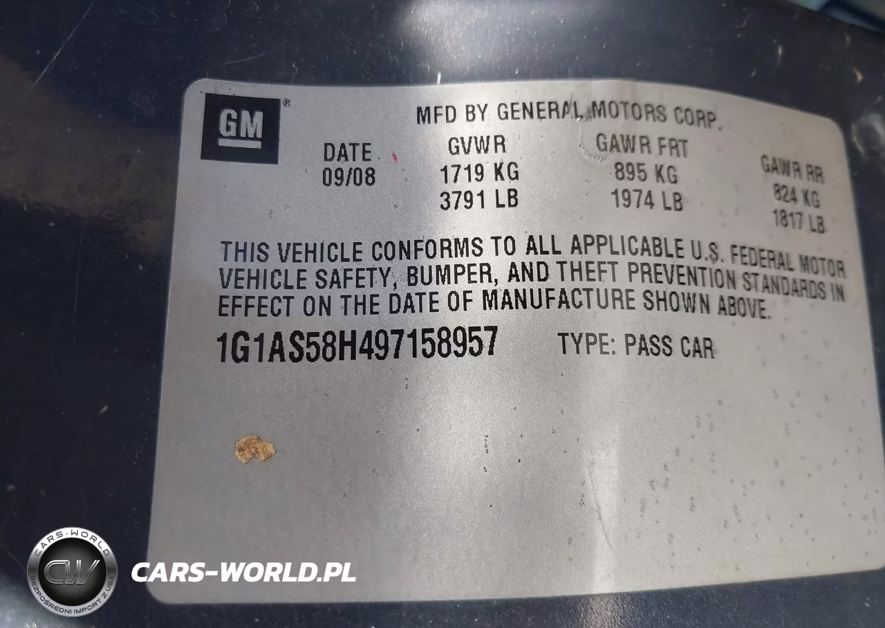 2009 Chevrolet Cobalt Ls VIN:1G1AS58H497158957 - 9