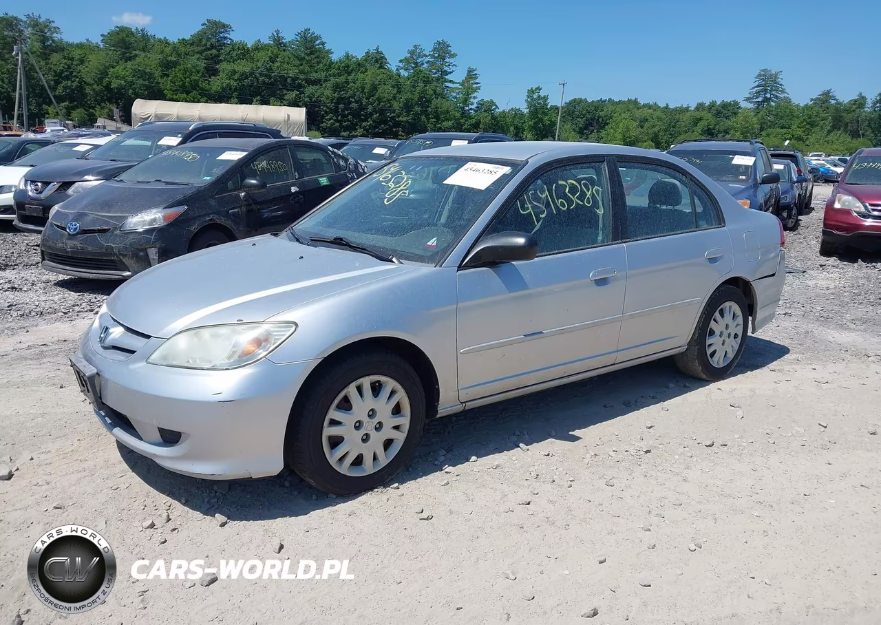 2005 Honda Civic Lx VIN:2HGES16555H536181 - 2