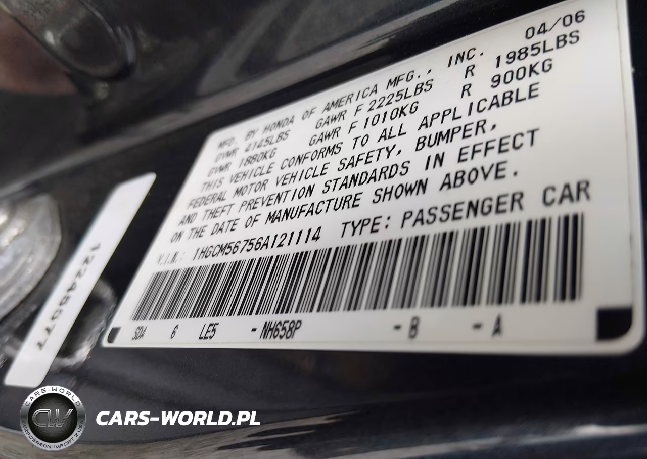 2006 Honda Accord 2.4 Ex VIN:1HGCM56756A121114 - 9