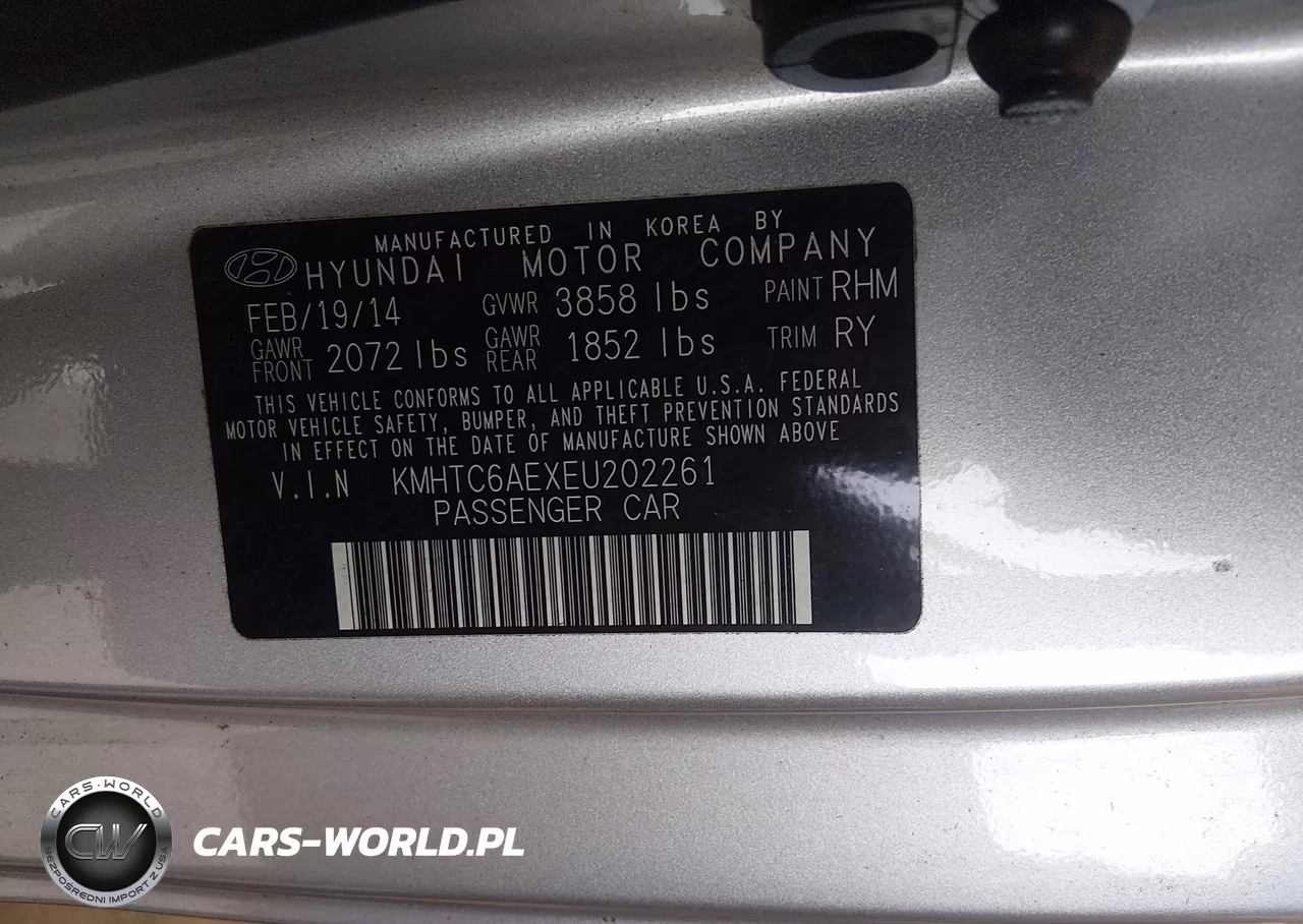 2014 Hyundai Veloster Turbo W-Black VIN:KMHTC6AEXEU202261 - 9