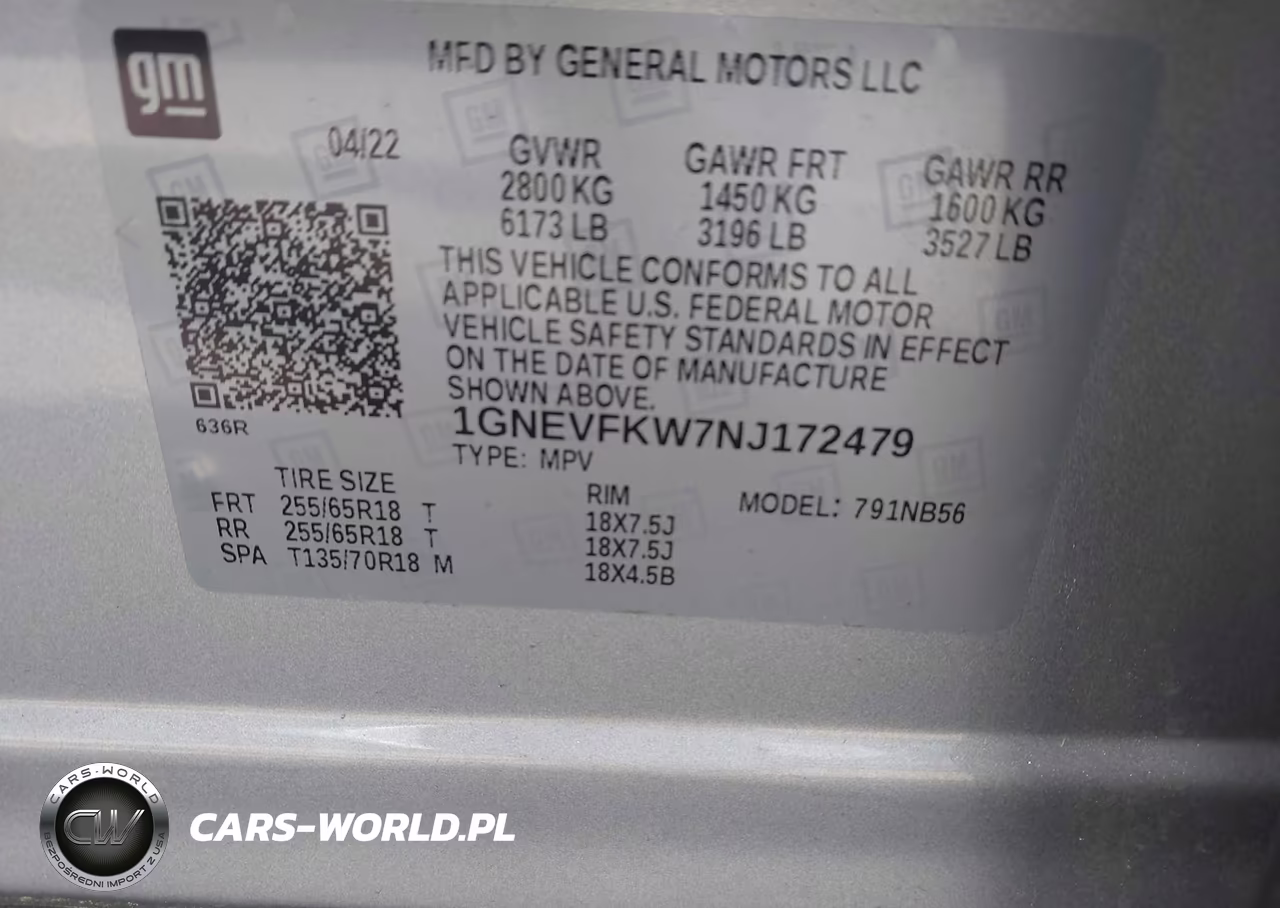 2022 Chevrolet Traverse Awd Ls VIN:1GNEVFKW7NJ172479 - 9