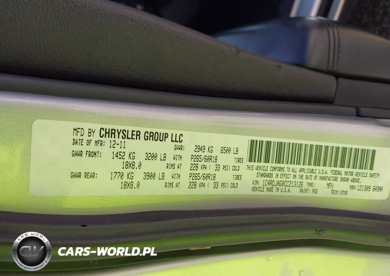 2012 Dodge Durango Sxt VIN:1C4RDJAG0CC213126 - 9