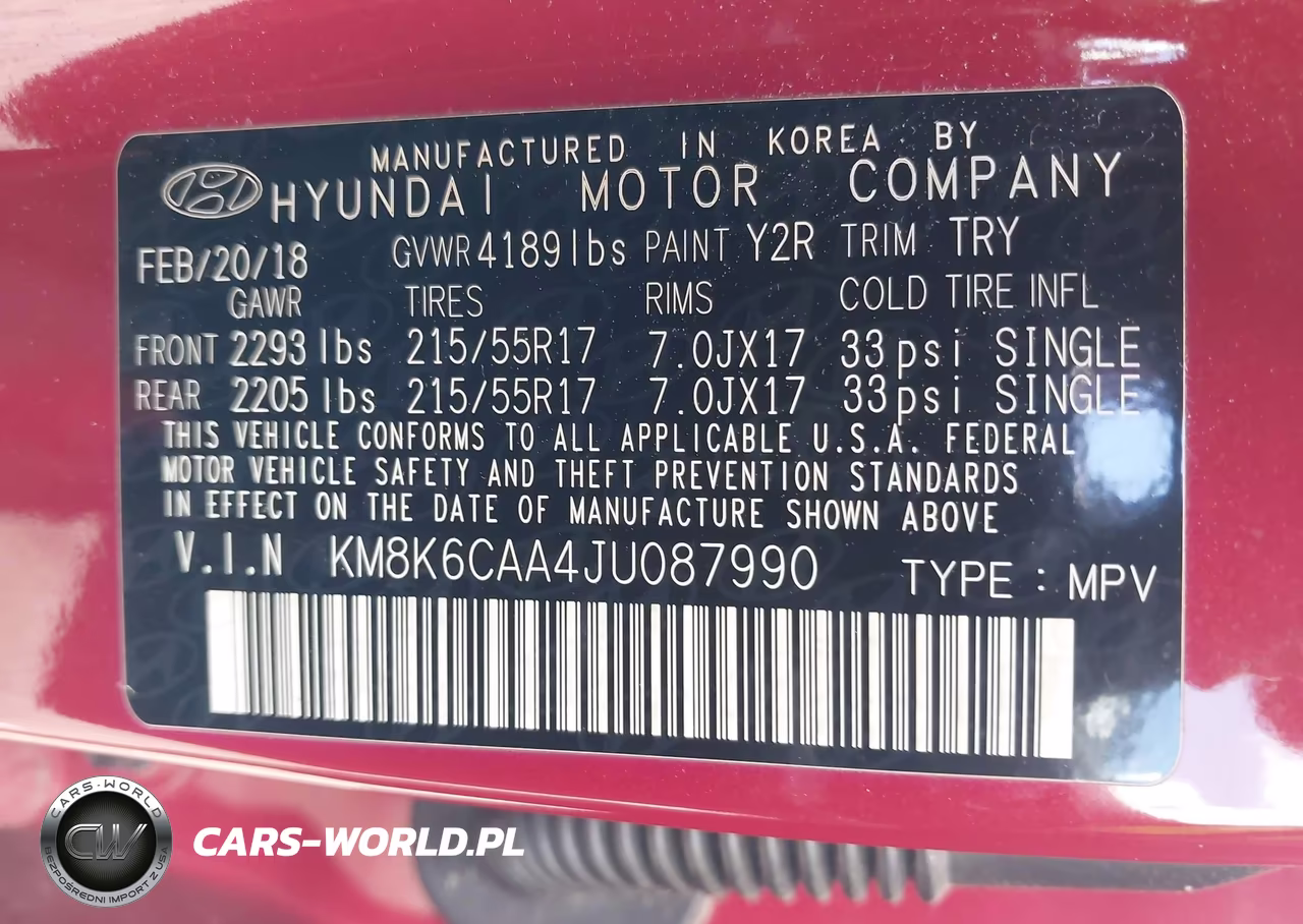 2018 Hyundai Kona Sel VIN:KM8K6CAA4JU087990 - 9