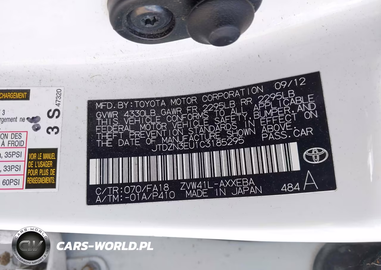 2012 Toyota Prius V Two VIN:JTDZN3EU1C3185295 - 9