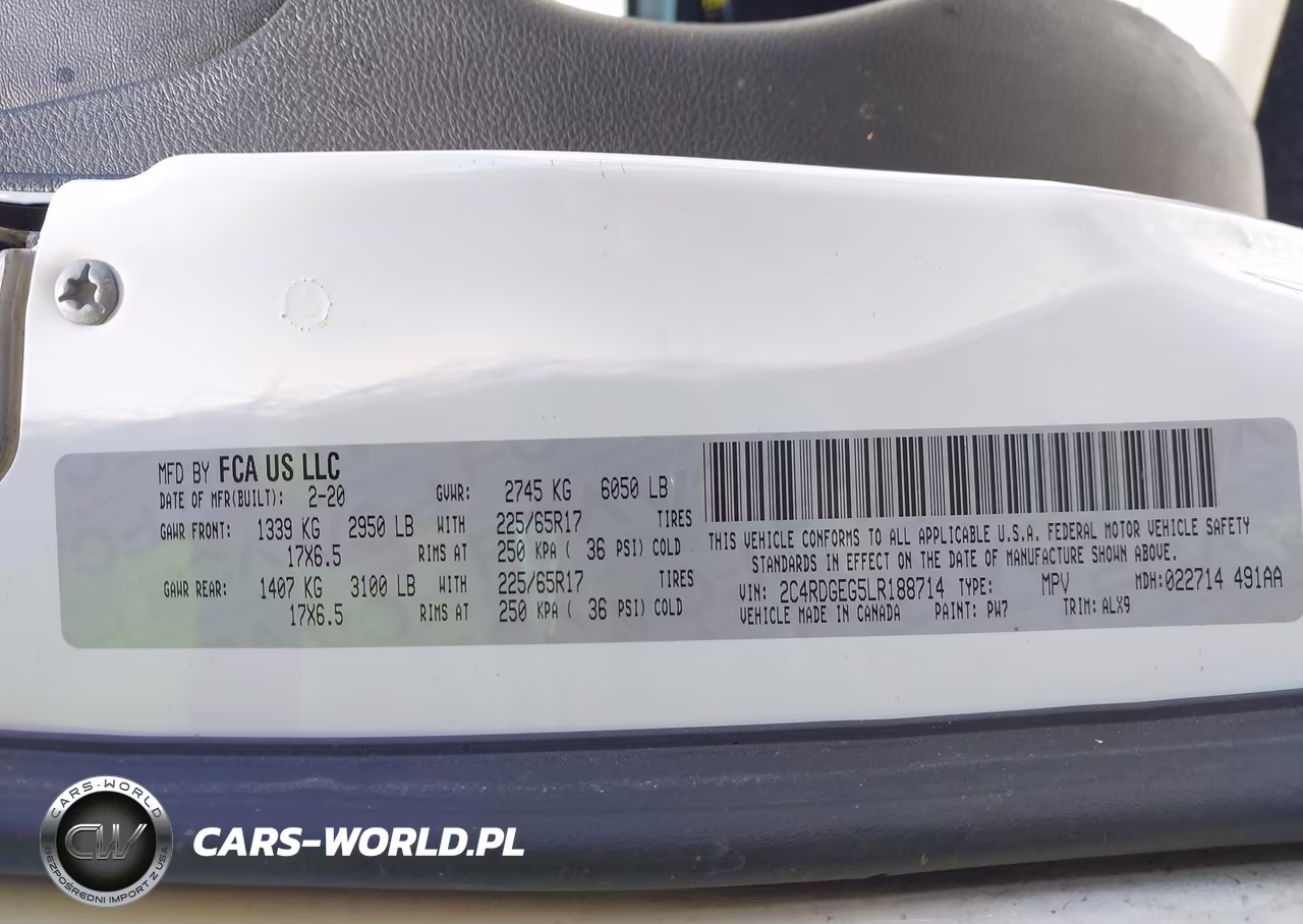 2020 Dodge Grand Caravan Gt VIN:2C4RDGEG5LR188714 - 9