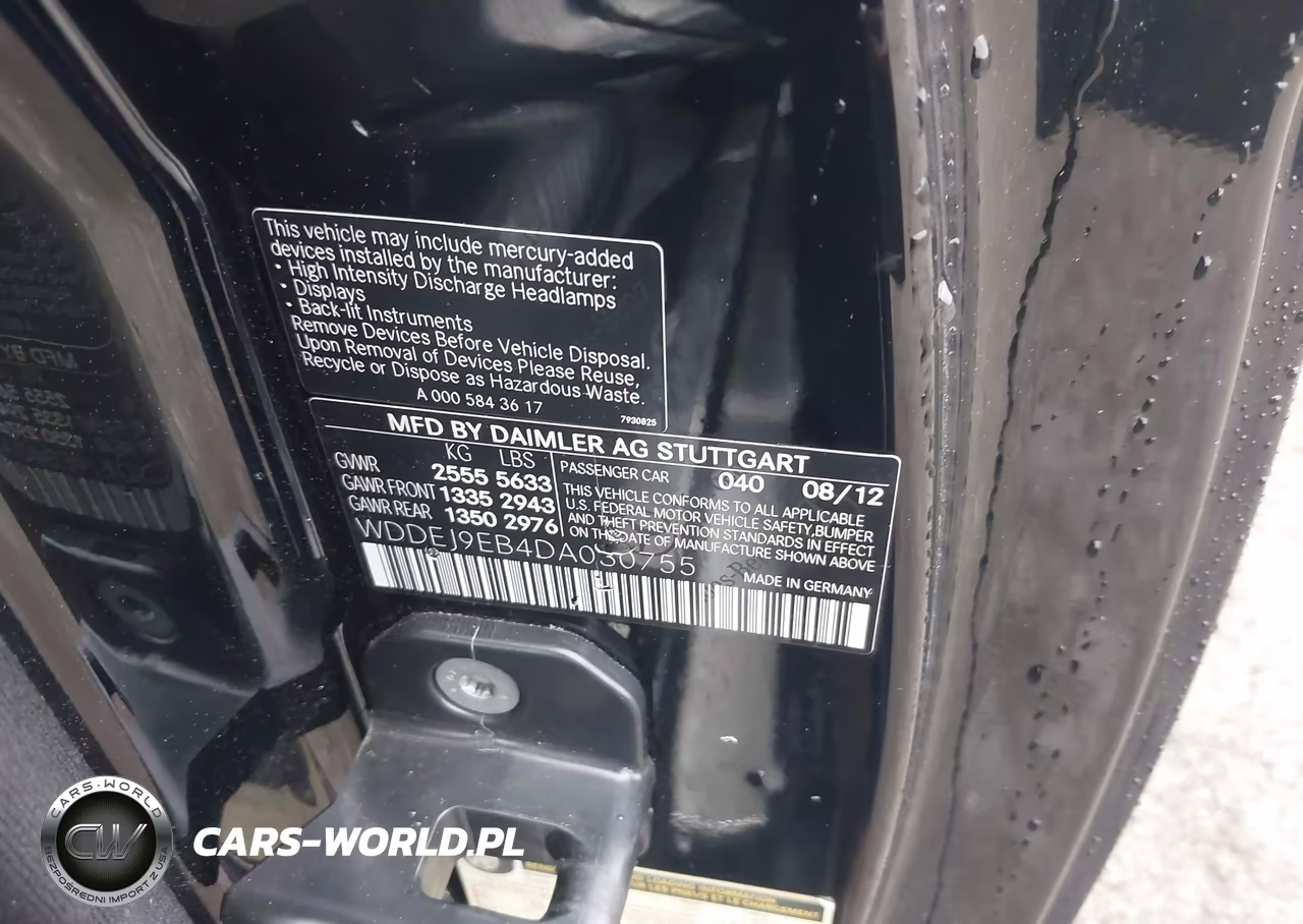 2013 Mercedes-Benz Cl 550 4Matic VIN:WDDEJ9EB4DA030755 - 9