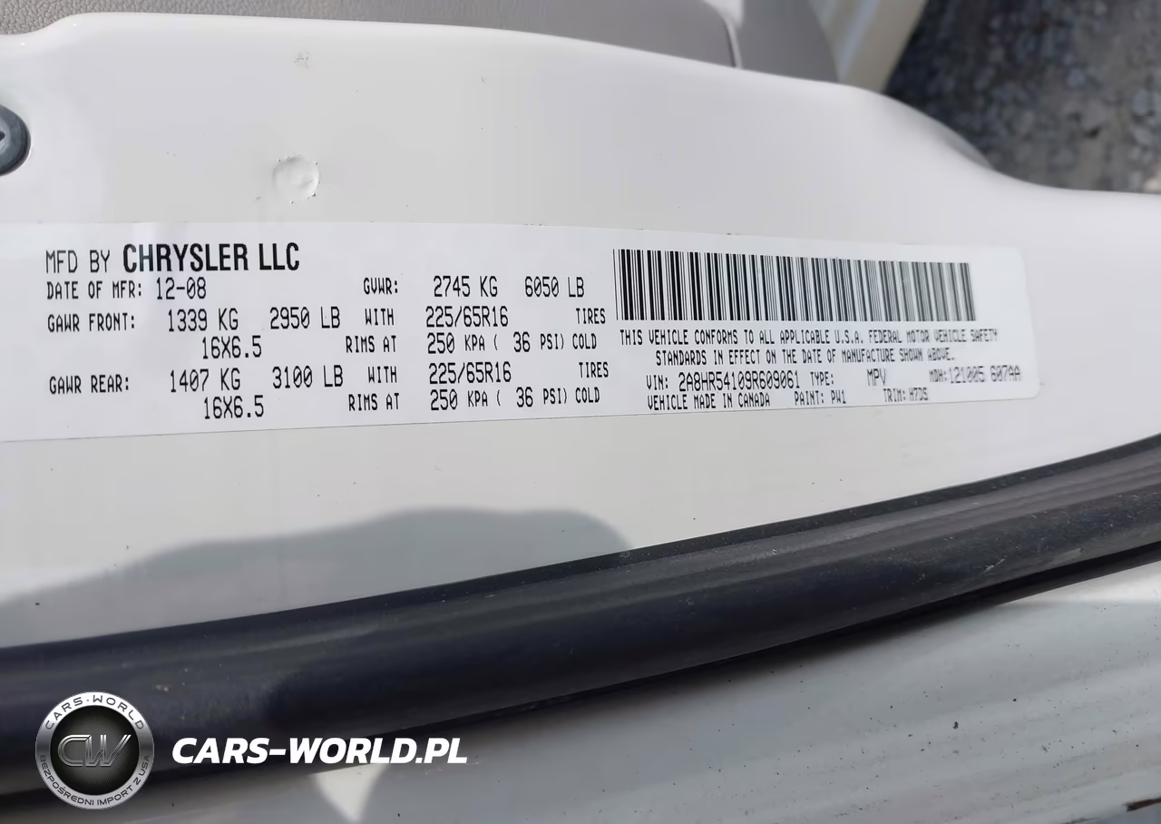 2009 Chrysler Town & Country Touring VIN:2A8HR54109R609061 - 9