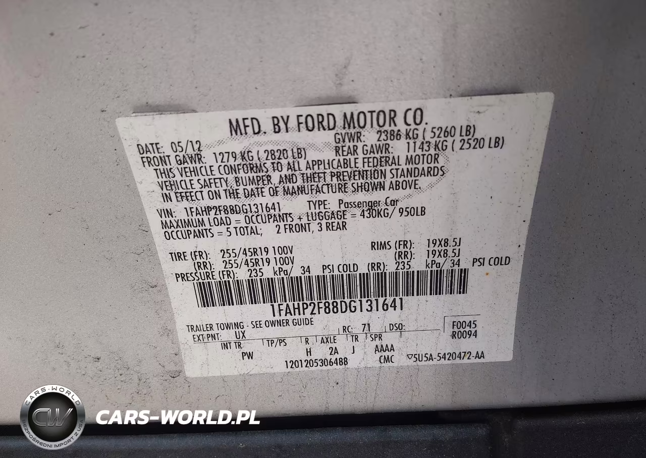 2013 Ford Taurus Limited VIN:1FAHP2F88DG131641 - 9