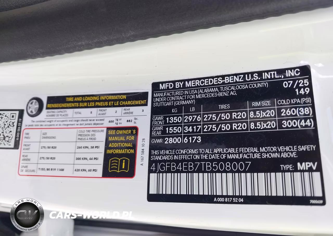 2026 Mercedes-Benz Gle 350 VIN:4JGFB4EB7TB508007 - 9