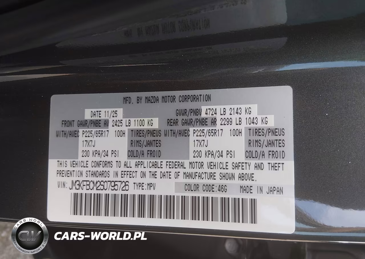 2025 Mazda Cx-5 2.5 S Preferred VIN:JM3KFBCM2S0795726 - 9