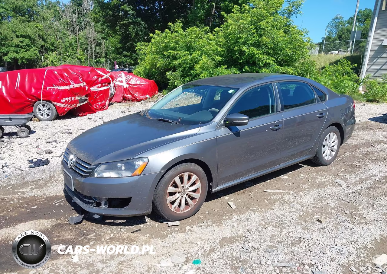 2013 Volkswagen Passat 2.5L S VIN:1VWAP7A33DC098458 - 2