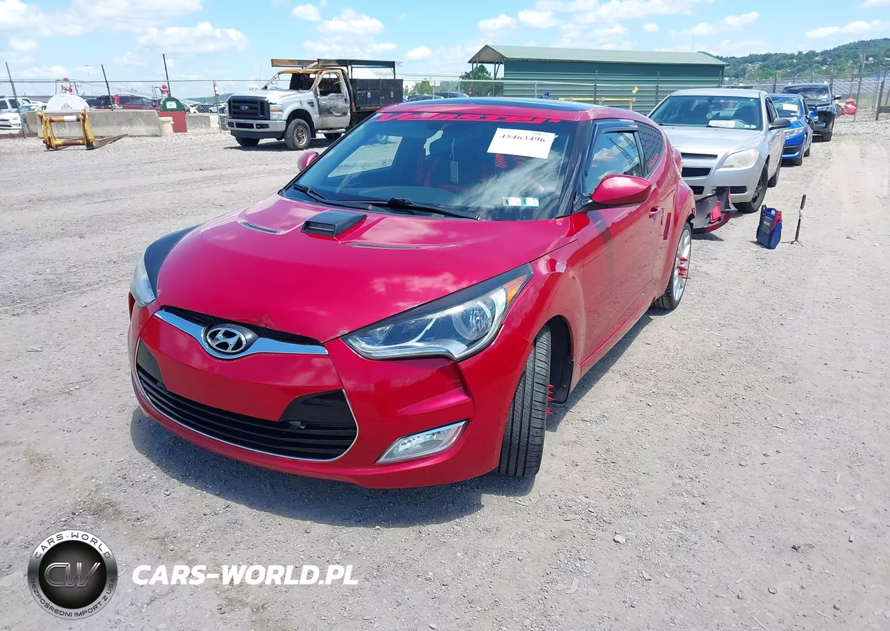 2013 Hyundai Veloster Base W-Gray VIN:KMHTC6AD7DU116945 - 2