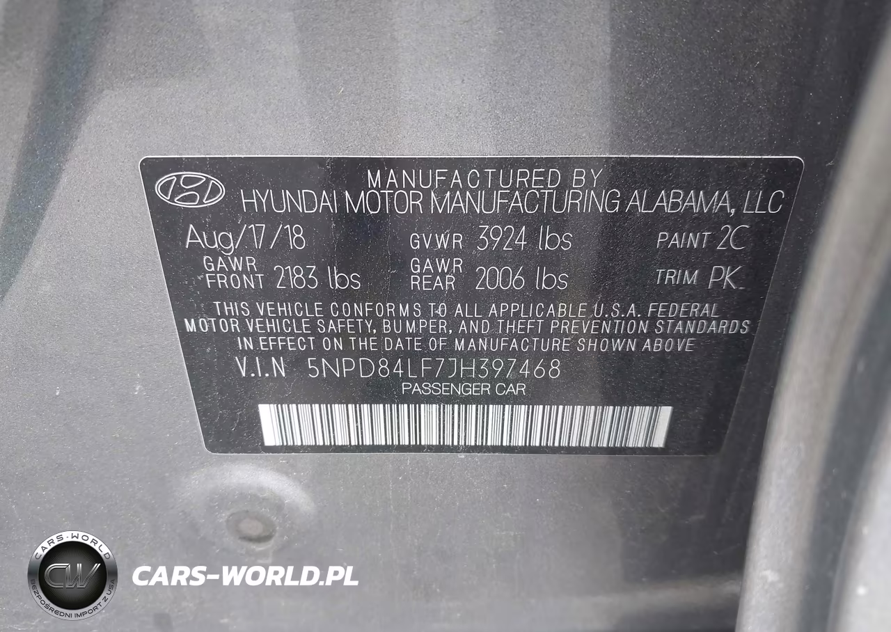 2018 Hyundai Elantra Sel VIN:5NPD84LF7JH397468 - 9