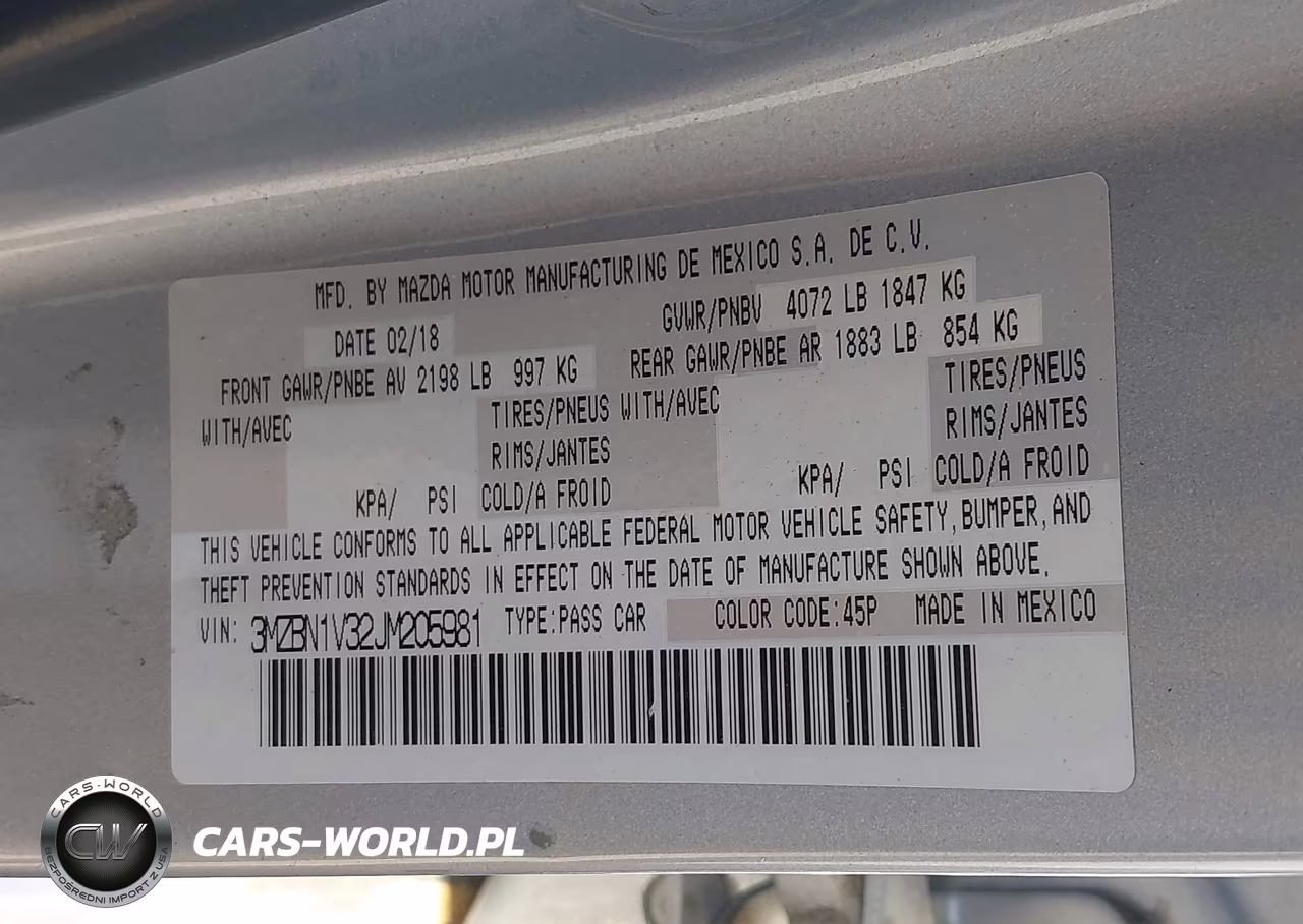 2018 Mazda Mazda3 Touring VIN:3MZBN1V32JM205981 - 9