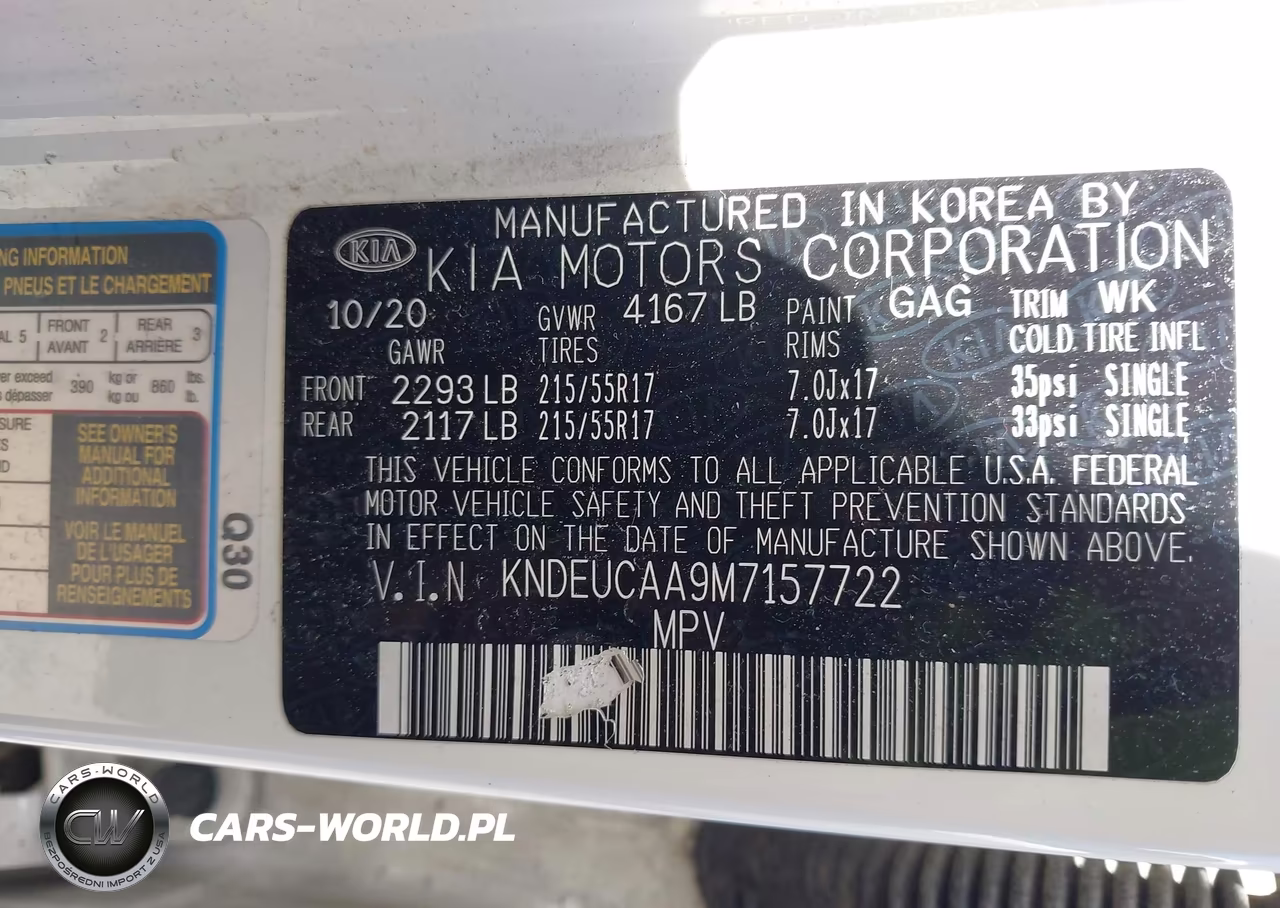 2021 Kia Seltos S VIN:KNDEUCAA9M7157722 - 9