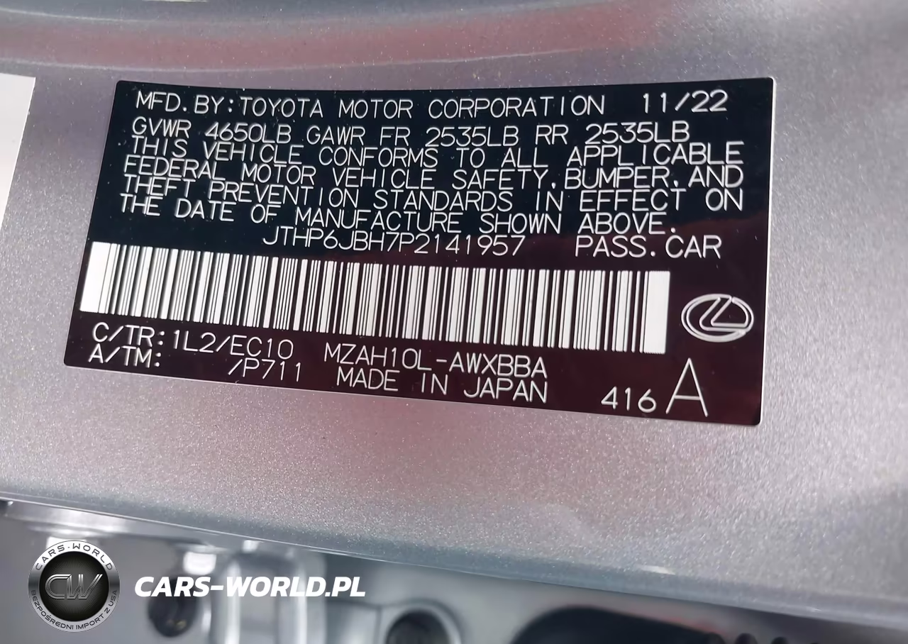 2023 Lexus Ux 250H Premium VIN:JTHP6JBH7P2141957 - 9