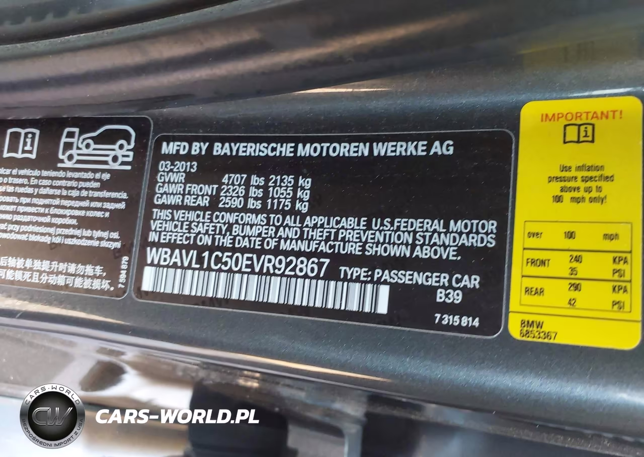 2014 BMW X1 xDrive28I VIN:WBAVL1C50EVR92867 - 9