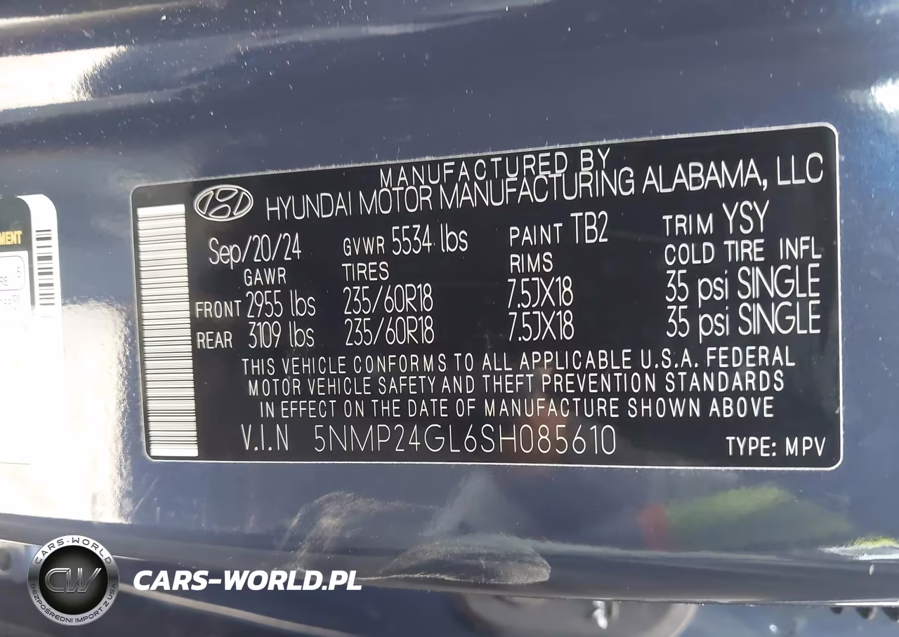 2025 Hyundai Santa Fe Sel VIN:5NMP24GL6SH085610 - 9