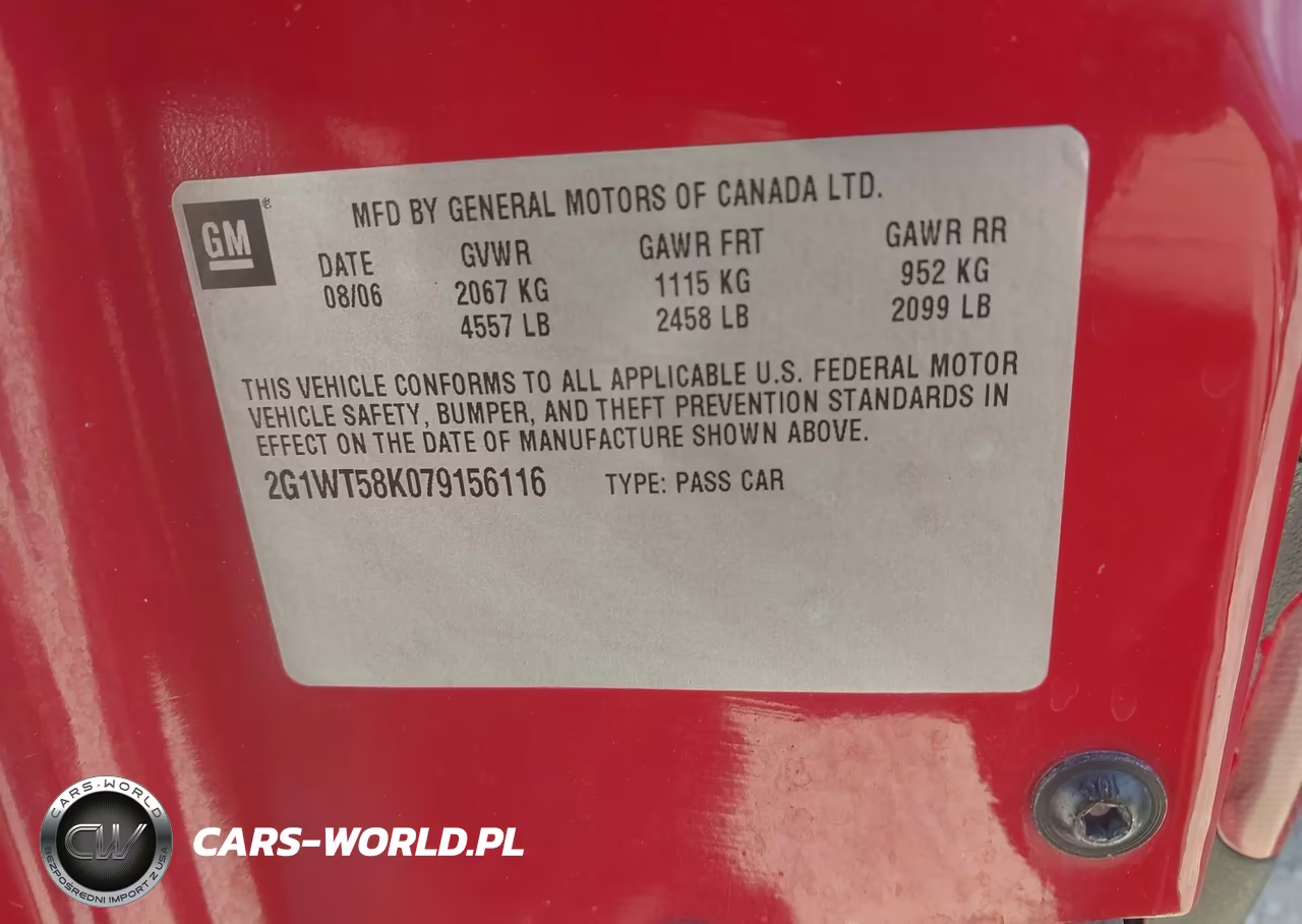 2007 Chevrolet Impala 3.5L Lt VIN:2G1WT58K079156116 - 9