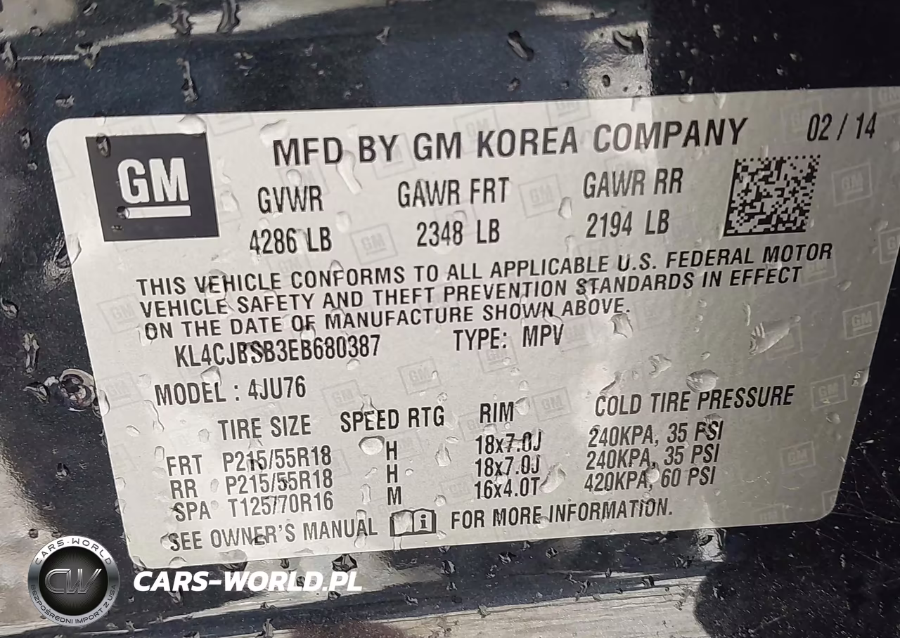 2014 Buick Encore Convenience VIN:KL4CJBSB3EB680387 - 9