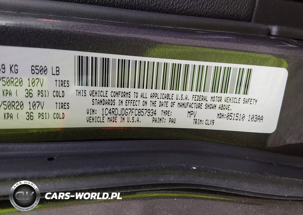 2015 Dodge Durango Limited VIN:1C4RDJDG7FC857934 - 9