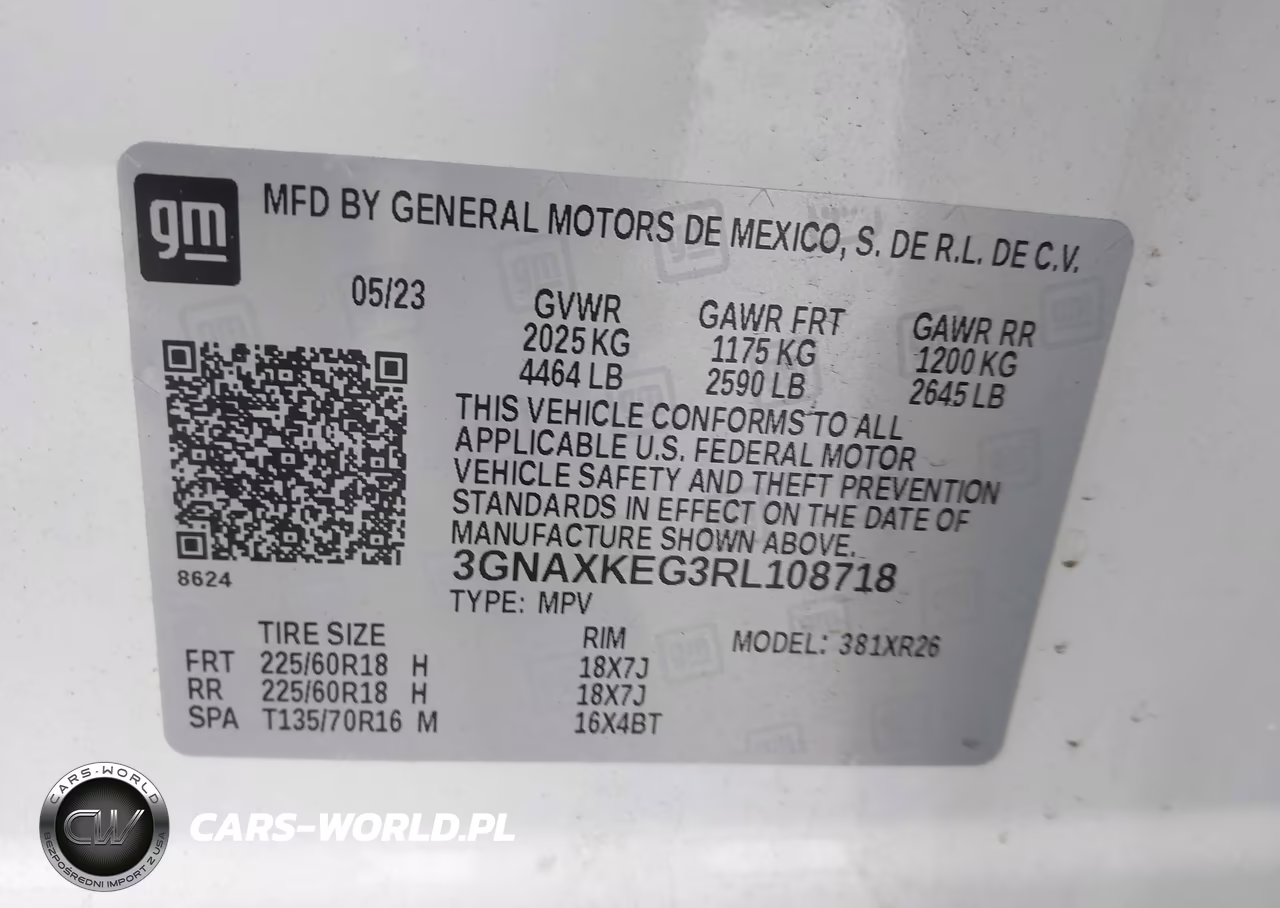 2024 Chevrolet Equinox Fwd Lt VIN:3GNAXKEG3RL108718 - 9