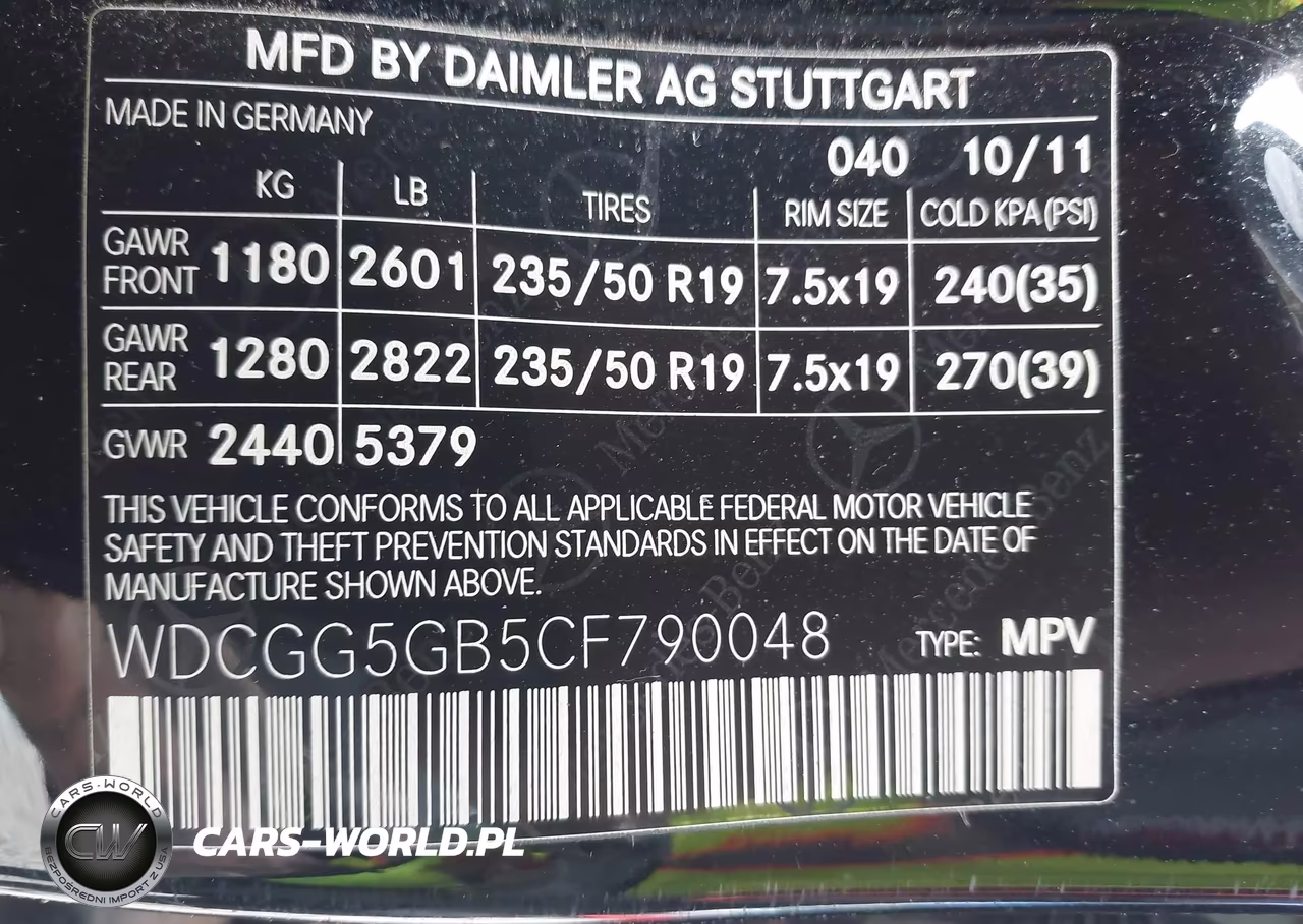 2012 Mercedes-Benz Glk 350 VIN:WDCGG5GB5CF790048 - 9