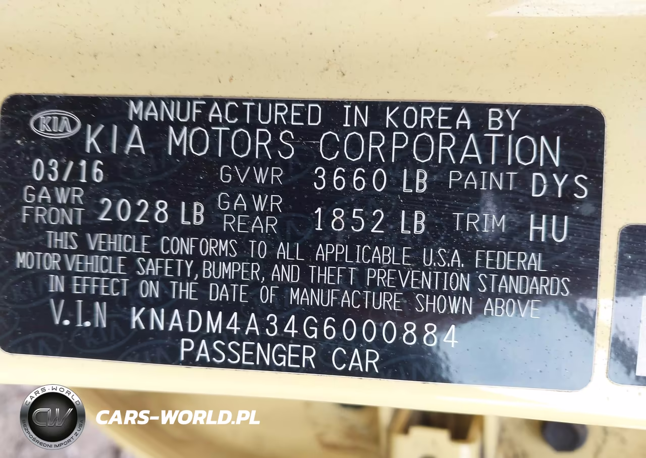 2016 Kia Rio Lx VIN:KNADM4A34G6000884 - 9