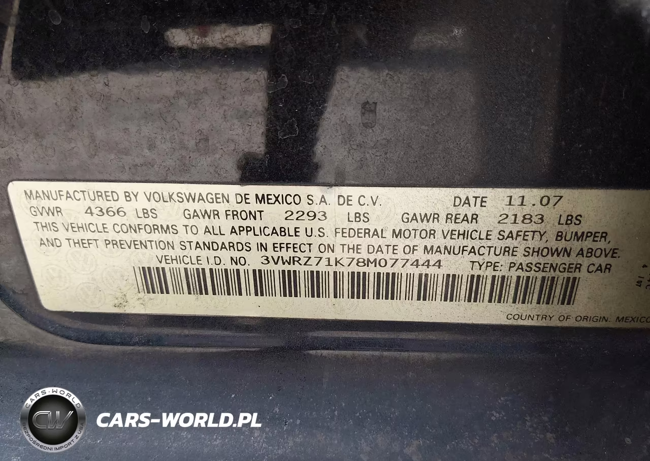 2008 Volkswagen Jetta Se-Sel VIN:3VWRZ71K78M077444 - 9