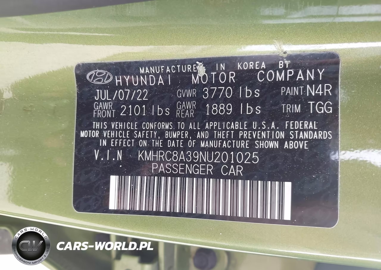 2022 Hyundai Venue Sel VIN:KMHRC8A39NU201025 - 9