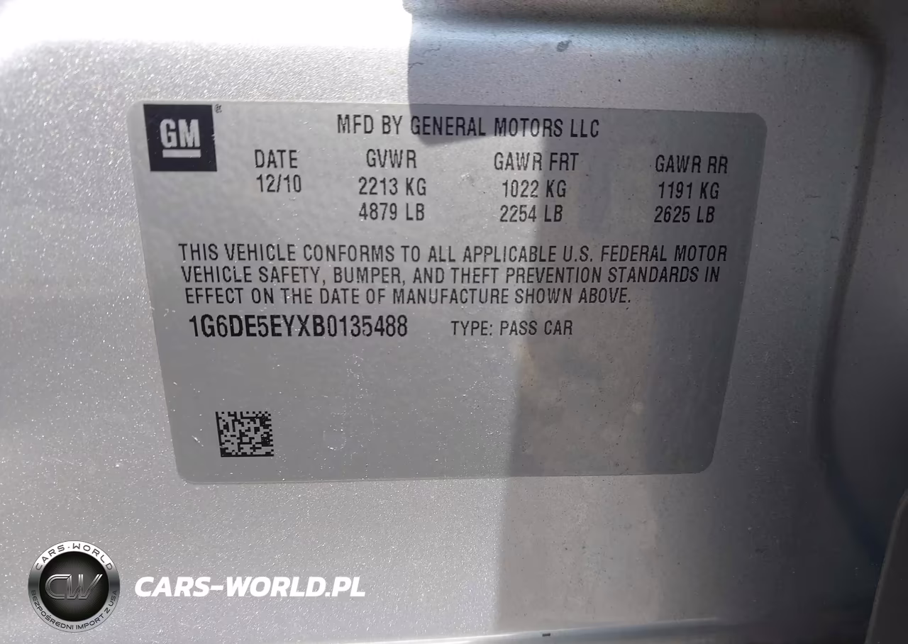 2011 Cadillac Cts Luxury VIN:1G6DE5EYXB0135488 - 9