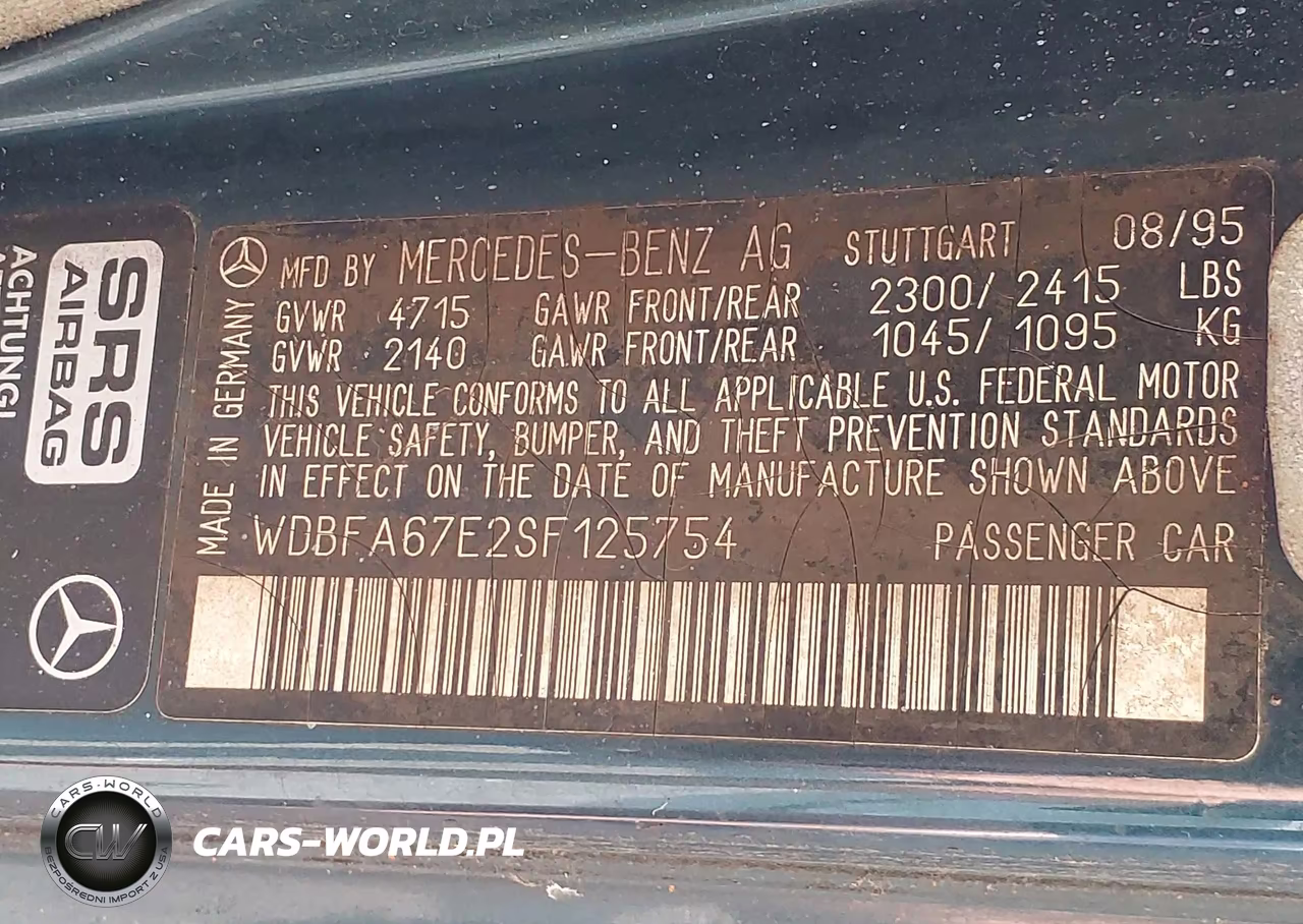 1995 Mercedes-Benz Sl 500 VIN:WDBFA67E2SF125754 - 9