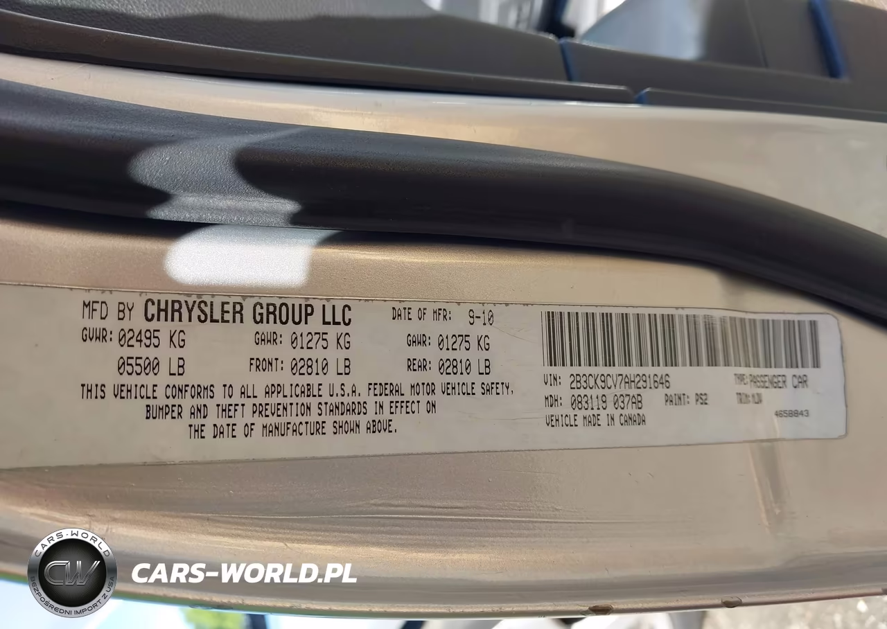 2010 Dodge Charger Rallye VIN:2B3CK9CV7AH291646 - 9