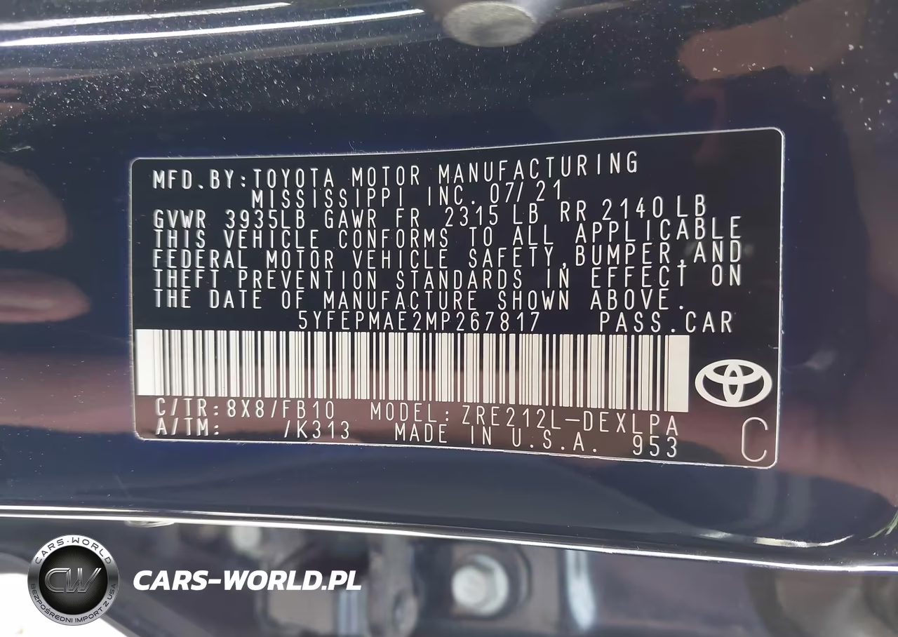 2021 Toyota Corolla Le VIN:5YFEPMAE2MP267817 - 9