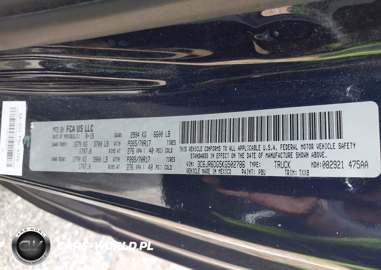 2019 Ram 1500 Classic Tradesman 4X2 8' Box VIN:3C6JR6DG5KG502786 - 9