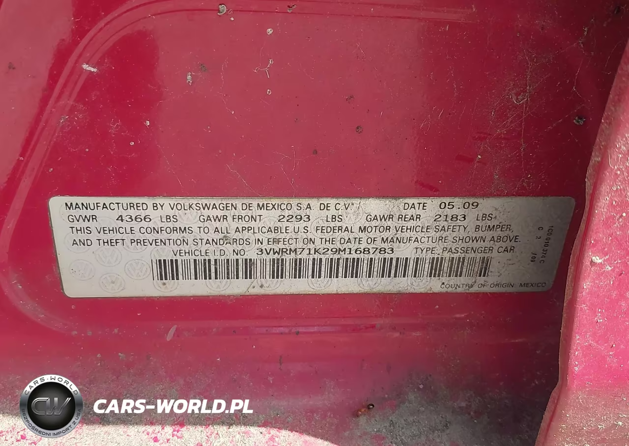2009 Volkswagen Jetta Se VIN:3VWRM71K29M168783 - 9