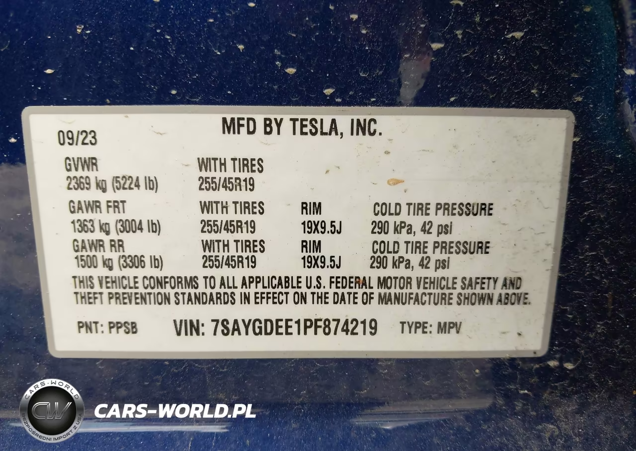 2023 Tesla Model Y Awd-Long Range Dual Motor All-Wheel Drive VIN:7SAYGDEE1PF874219 - 9