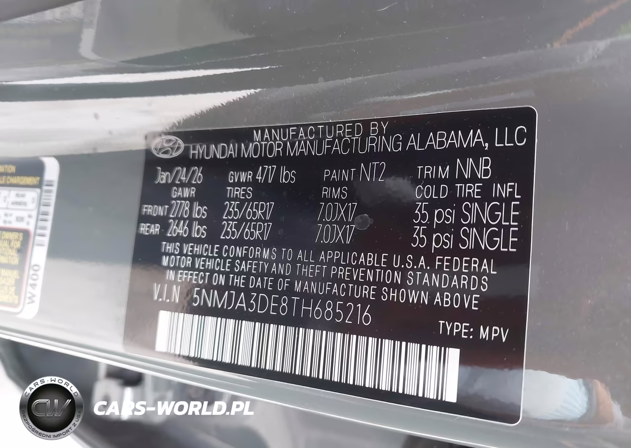 2026 Hyundai Tucson Se VIN:5NMJA3DE8TH685216 - 9