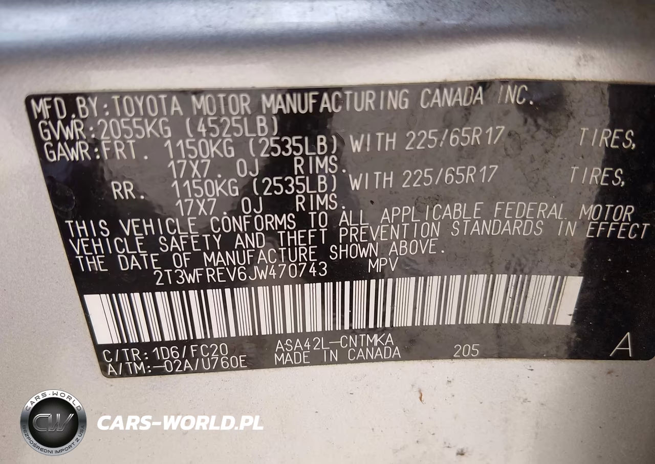 2018 Toyota Rav4 Xle VIN:2T3WFREV6JW470743 - 9