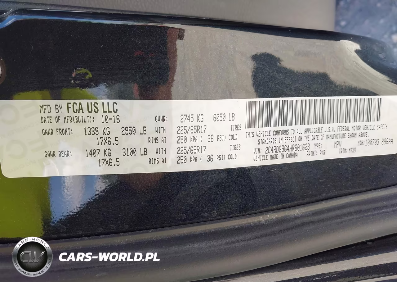 2017 Dodge Grand Caravan Se Plus VIN:2C4RDGBG4HR601623 - 9