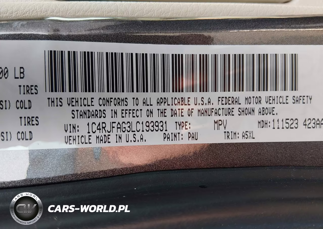 2020 Jeep Grand Cherokee Laredo E 4X4 VIN:1C4RJFAG3LC193931 - 9